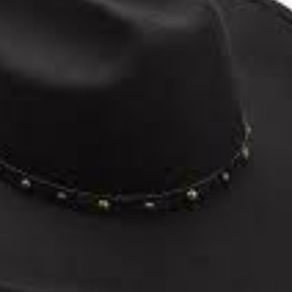 FRYE Wide Brimmed Black Western Cowgirl Rodeo Leather Band Boho Hat🆕⌚📦🏃💨🚚 - Picture 3 of 10